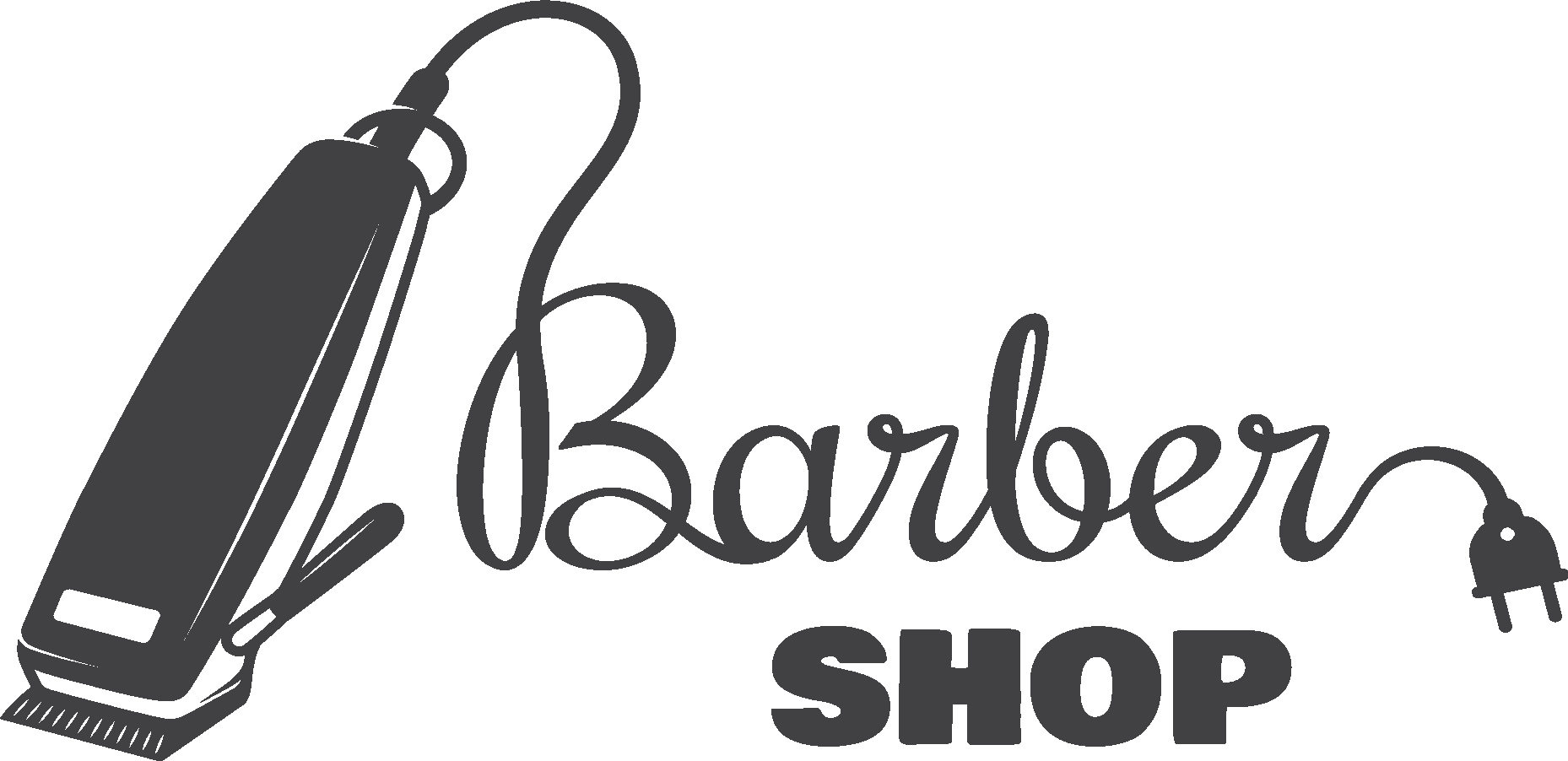 Creative Barber Shop Logo Vector Logo